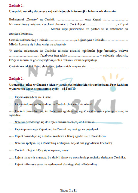 Test Ze Składni Klasa 7 "Quo vadis" - sprawdzian ze znajomości lektury | Na Polski